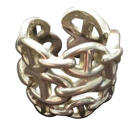 hermes ring size|hermes intricate silver ring.